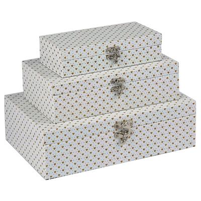 White Glittery Nesting Boxes Wholesale