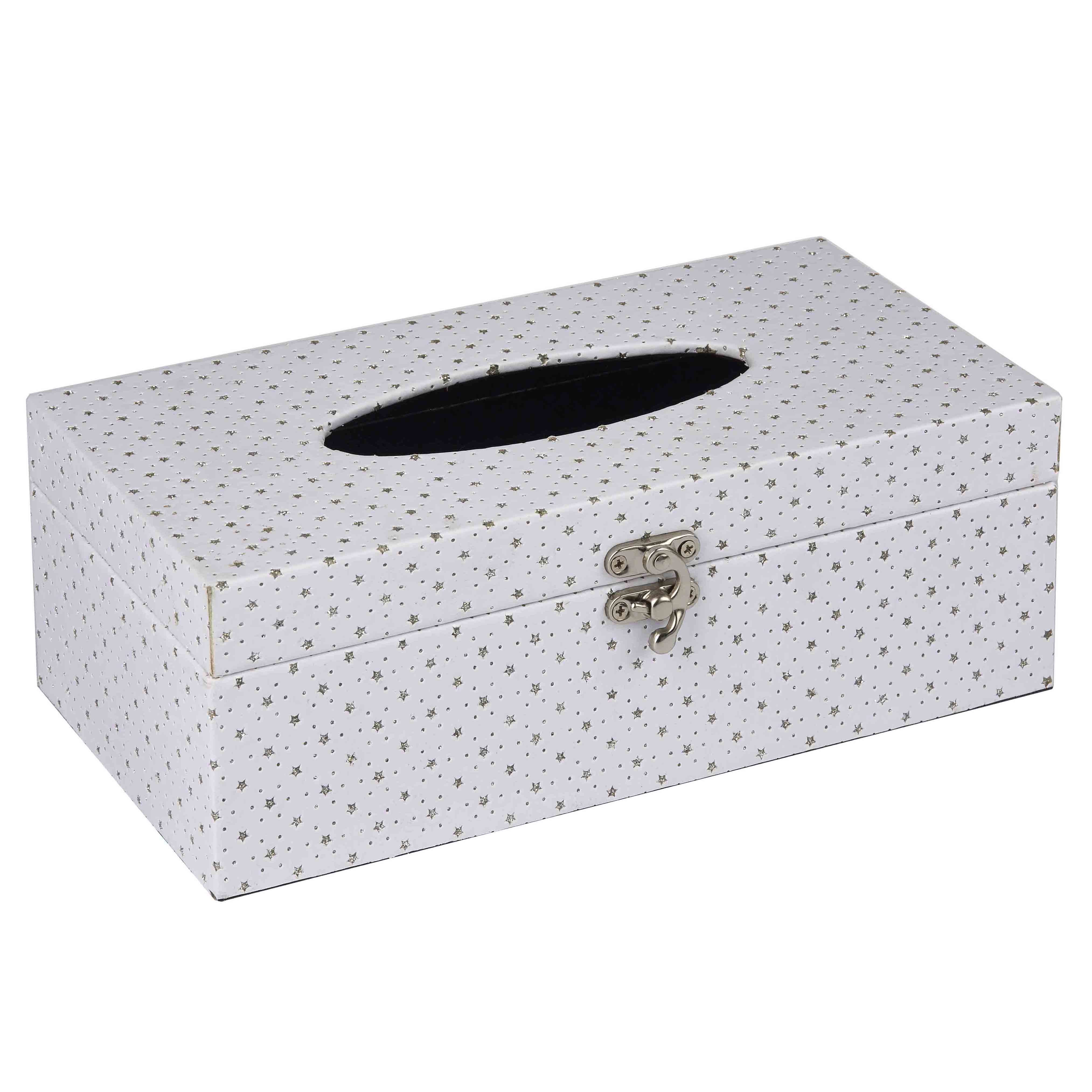White PU Tissue Box Wholesale With 