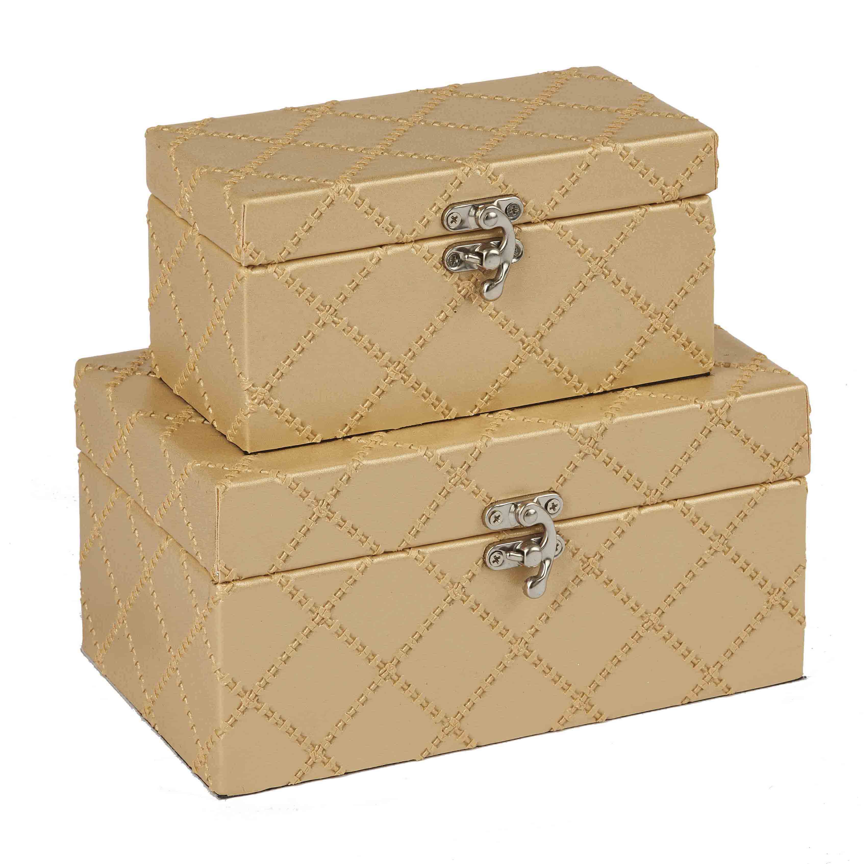 Checked Crafted PU Boxes Wholesale