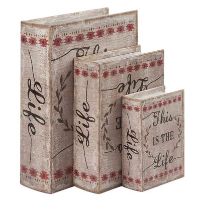 Rural Style Book Shaped Boxes Wholesale