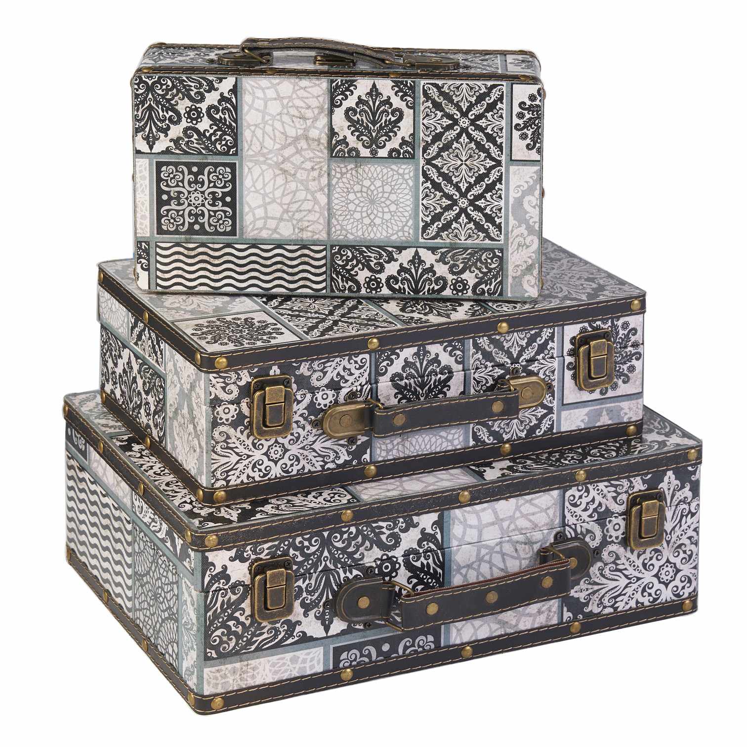 Patterned Suitcases SJ15402