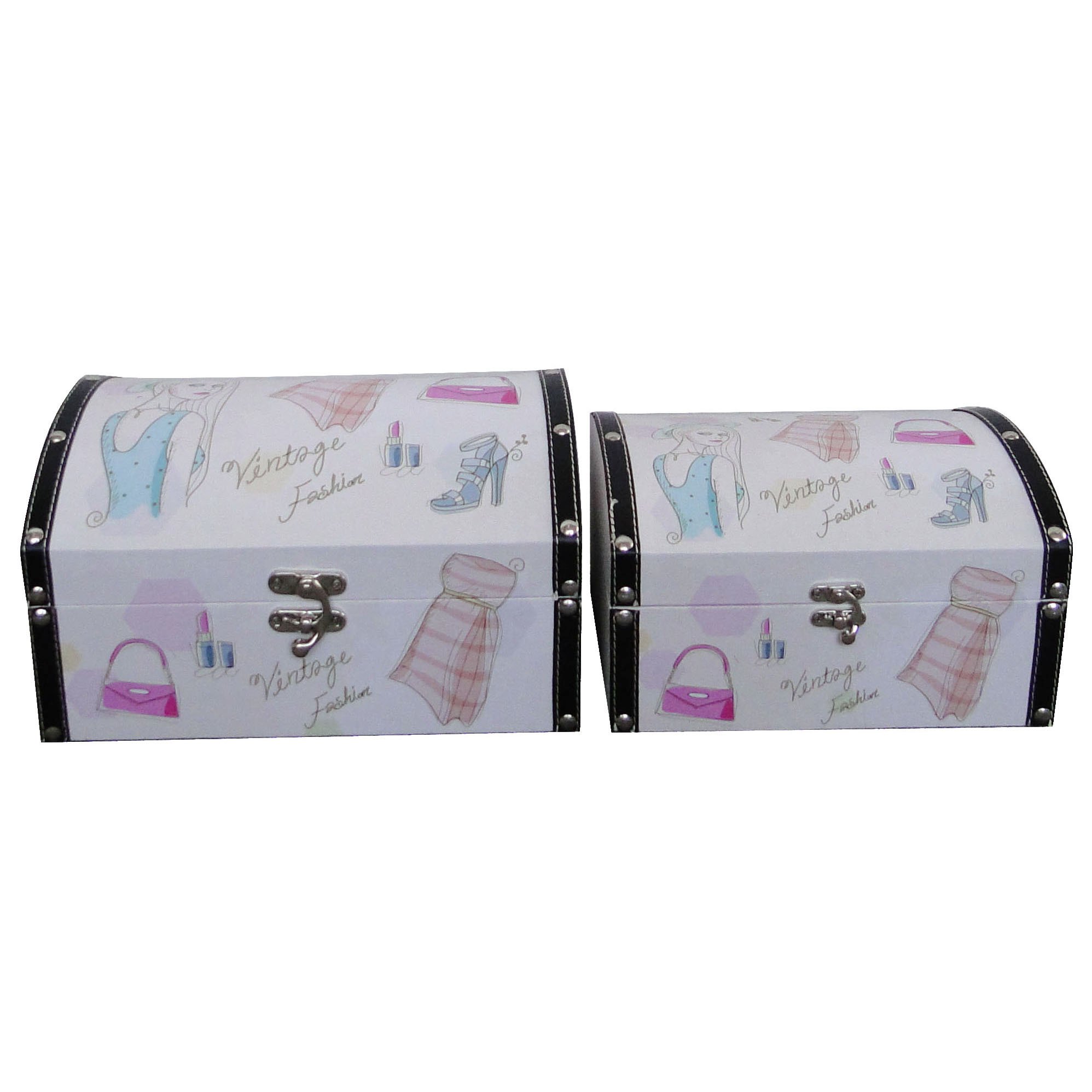 Pink Storage Boxes with lids SJ12423