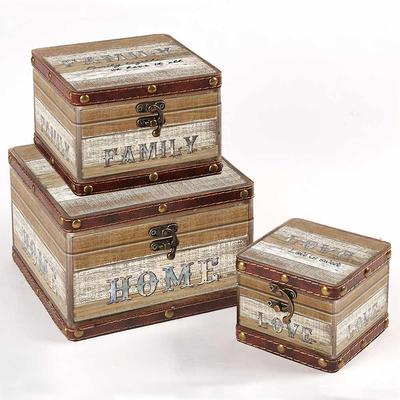 Accent  Decorative Wooden Boxes  Wholesale KD1477